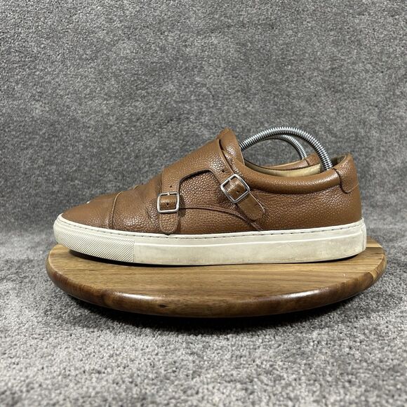 Taft Double Monk Strap Hybrid Mens Size 10 Brown Leather Criss Cross Dress Shoes main image 11